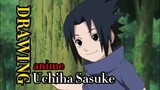 Drawing anime | belajar menggambar Uchiha Sasuke