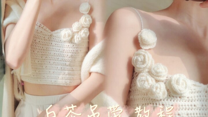 Hướng dẫn làm áo hai dây bằng bạch trà, thành phẩm có thể đặt hàng