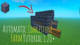 Minecraft Automatic Cobblestone farm tutorial