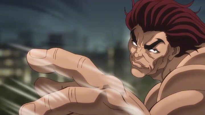 After activating Hanma's Blood, Baki actually beat Yujiro to tears?