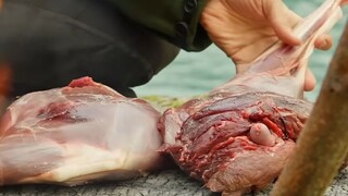 Đang nấu chân nai à?