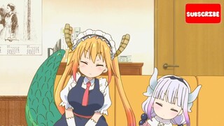 Kanna Kamui Moments in episode 3 of Miss Kobayashi's Maid Dragon Season 1 - Kanna Kamui Cute Moments