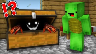 Mikey & JJ Found Scary Trap Inside Chest in Minecraft Challenge (Maizen Mazien Mizen)