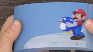 หนังสือการ์ตูนแอนิเมชั่นเรื่องสั้น Penguin Mario สร้างสรรค์แอนิเมชั่นพลิกกลับ