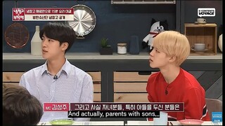 Chef & My Fridge with BTS Jin & Jimin (Eng sub)