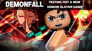 DemonFall! Early Testing New Demon Slayer Game | Roblox | Noclypso