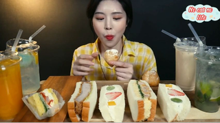 Bánh kẹp thịt, bánh kẹp hoa quả, bánh su kem 2 #amthuc