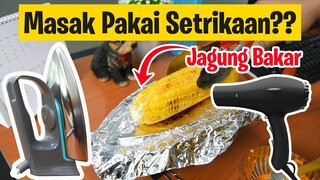 Masak Jagung pakai Setrika dan Hair Dryer | Masak di Kantor