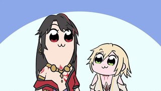 帝释天：生气了吗  阿修罗：.......