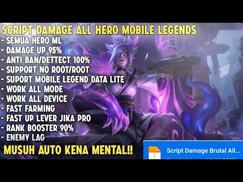 Script Damage Mobile Legends + Attack Speed No Password Patch Terbaru | Mobile Legends