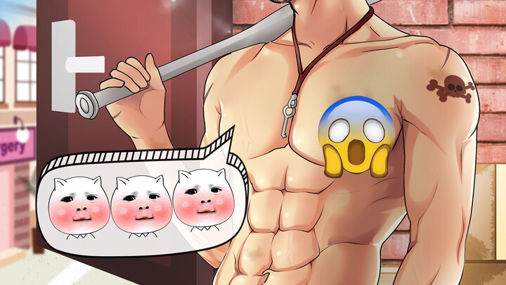 [Drawing] Tough Boy Coming To Collect Their Debt, Sweating And Dirty