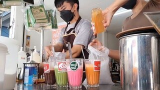 กาแฟโบราณ2 ชาเย็น2 ชาเขียวเข้มๆอร่อยสุดคุ้มทุกเมนูจร้าาา