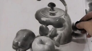 If you draw like this in the art exam, it will scare the students on both sides.