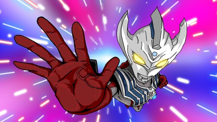 [Hand-drawn animation] Ultraman Taiga animated version transformation