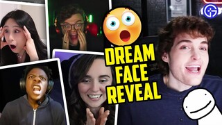 Dream FACE REVEAL Streamers Reaction Video😲 Funny Compilation | Pokimane, iShowSpeed, Ludwig