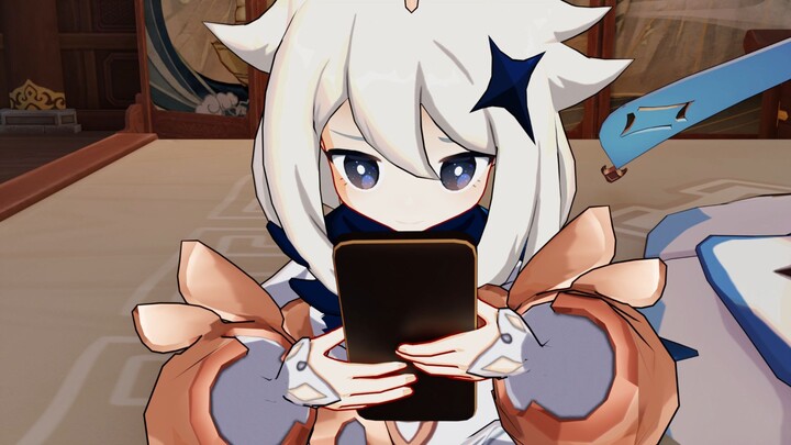 When little Paimon learned that the next update might nerf her
