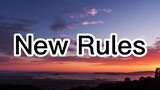 Dua Lipa - New Rules (lyrics)