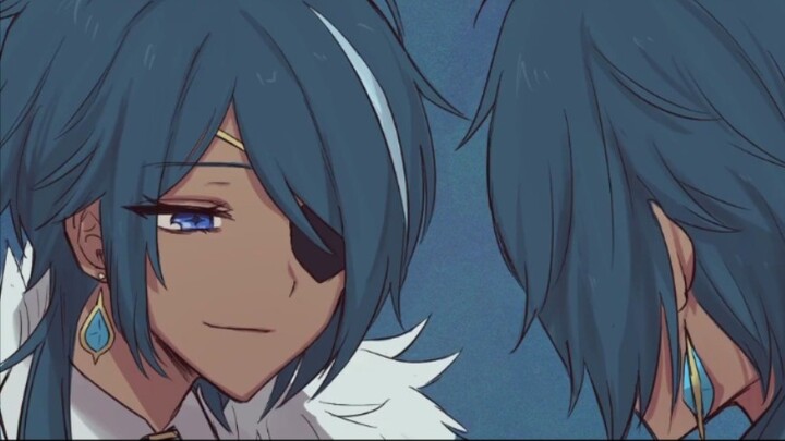 [Genshin Impact handwriting]ガｲｱでﾌ/K/ﾆ/ｲ