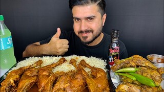 ASMR EATING SPICY CHICKEN CURRY+SPICY CHICKEN LEG CURRY+TANDOORI NAAN || MUKBANG