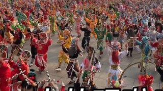 So shocking! Chinese Yingge, dancing in Shantou! 2024 Spring Festival Yingge performance parade!
