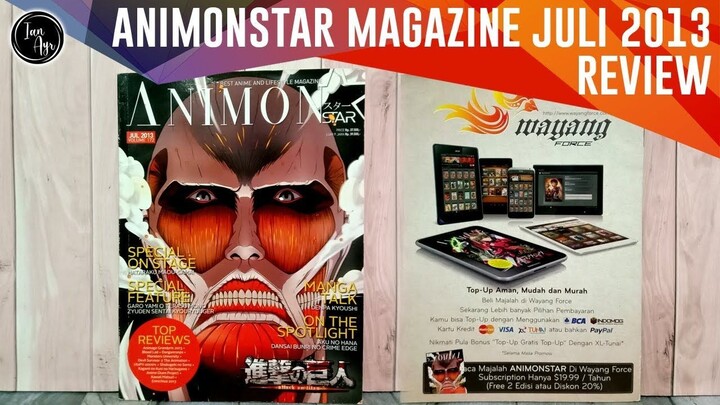 [ REVIEW ] Buku Animonstar Magazine Juli 2013 Majalah Indonesia Anime アニメ Manga 漫画 Tokusatsu 特撮