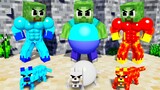 Monster School : Poor Fat Dog and Baby Zombie Becomes Police - Sad Story - Minecraft Animation