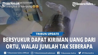 Video Viral Wanita Bagikan Momen Dapat Kiriman Uang Recehan dari Orangtua di Kampung 5 Bulan Sekali