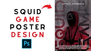 Squid Game Poster Design in Adobe Photoshop By DigitalxWeb.