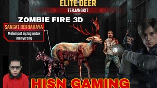 game zombie Fire 3D. zombie rusa melompat lompat