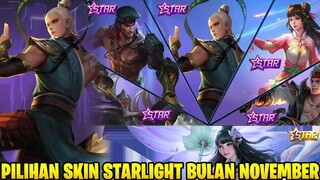 PILIHAN SKIN STARLIGHT MLBB NOVEMBER 2021 DAN ANNUAL STARLIGHT 2021 | MOBILE LEGENDS