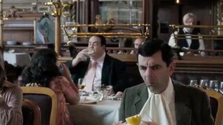 Mr. Bean at the restaurant