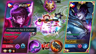 (GAME 1) iNGAME VS TOP SUPREME PHILIPPINES DYRROTH! | MLBB