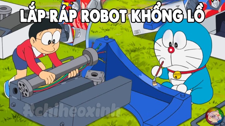 Review Doraemon - Lắp Ráp Robot Khổng Lồ | #CHIHEOXINH | #1298