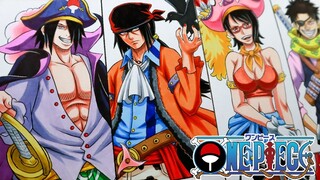 Drawing Uchiha Clan Pirates - [ Naruto Shippuden X ONE PIECE ]