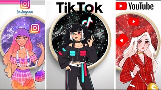 SLIME DO TIKTOK VS INSTAGRAM VS YOUTUBE QUAL FOI A MELHOR!?😍 (jogos de slime no ipad)