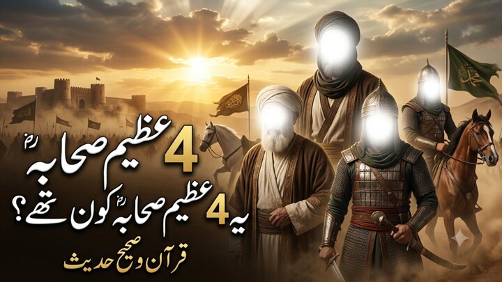 Ye 4 Azeem Sahabaؓ Kon Thay? 😱 | Quran o Sahih Hadees Ki Roshni Mein | Islamic History