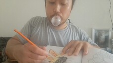 ASMR EATING BUBBLICIOUS BUBBLE GUM & COLOURING FLOWER
