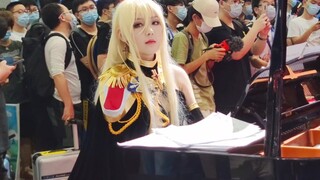 当多才多艺的人来玩cosplay！现场演奏《梦中的婚礼》