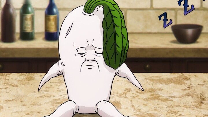 This thing that looks like a carrot and can cry is called Datura. If you make it fall asleep, it wil