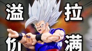 【新品测评】1颗头400元？hm野兽悟饭头雕开箱分享 SHF龙珠第三方孙悟饭午饭实色头