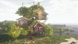 [ Minecraft ] Facing the sea, spring flowers blooming "Treehouse in a fairy tale" cocricotÃ—miniaturi