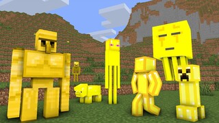 Monster School : Gold World - minecraft animation