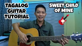 SWEET CHILD OF MINE GUITAR TUTORIAL (TAGALOG)