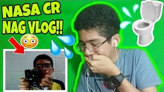 REACTING TO MY FIRST UNBOXING VIDEO| NAG VLOG SA BANYO! DREI PH