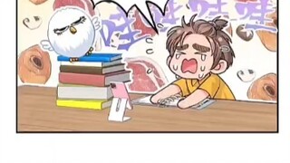 小扫把作业没写完，只能眼巴巴的看着别人吃香喝辣(ToT)