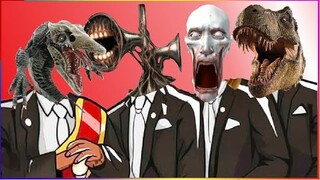 SKULL CRAWLER & SIREN HEAD & SCP-096 & T-REX - Coffin Dance X Baby Shark COVER