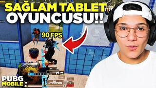 OHA ÇOK İYİ OYNUYOR! 90 FPS TABLET OYUNCUSU - PUBG MOBİLE