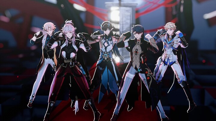 【星铁MMD / 4K：Cinema】刃 x 饮月君 x 景元 x 砂金 x 杰帕德