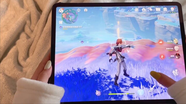 [ Genshin Impact ] How to play a sliding bow on mobile? Recorded explanation, hands-on teaching, it is actually very easy