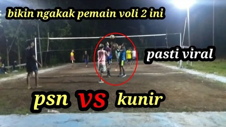 bikin gagal fokus main voli gara gara 2 pamain ini